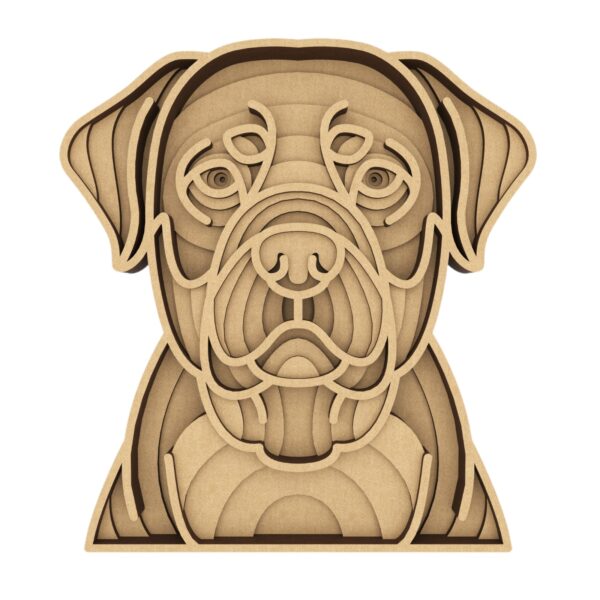Drewniana dekoracja Rottweiler – wyjątkowy portret Twojego pupila